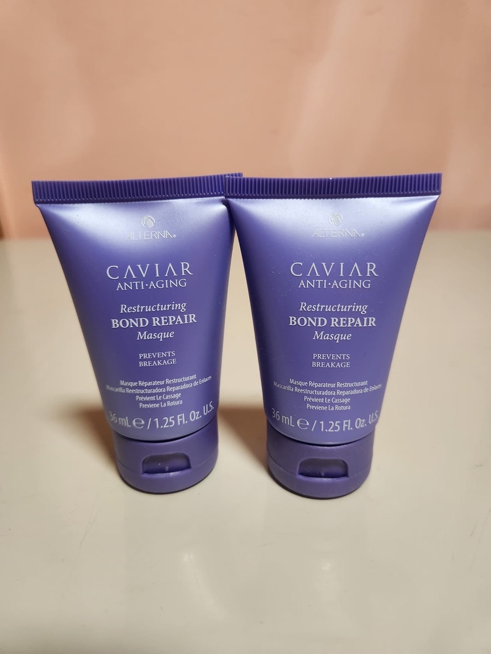 ALTERNA Caviar Anti-Aging Restructuring Bond Repair Hair Mask 1.25 oz set of 2